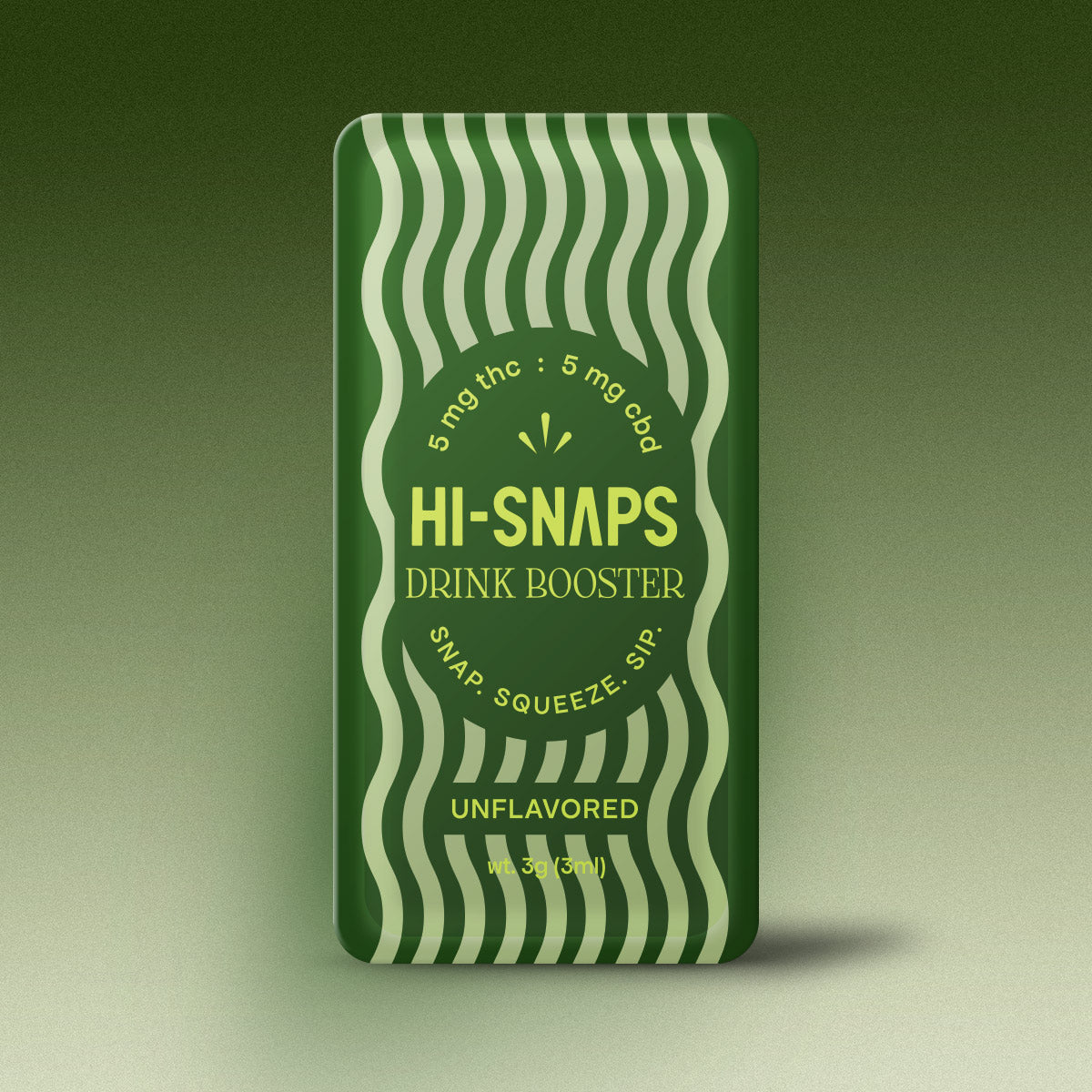 Hi-Snaps – Unflavored Drink Boosters in a portable snap packet.