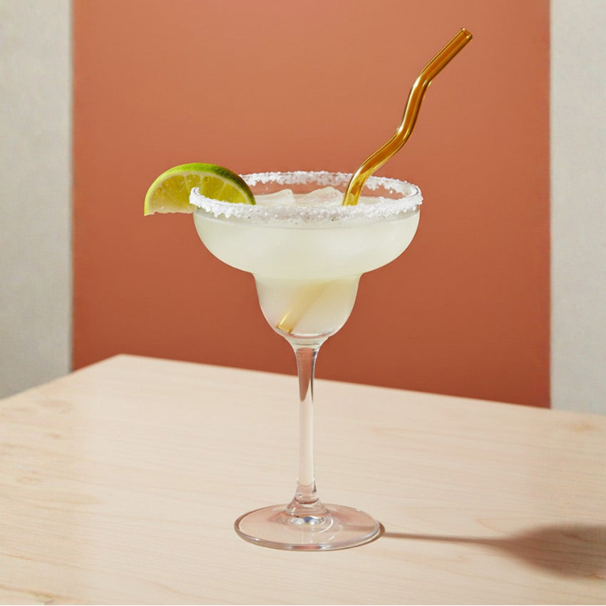 Glass Wavy Straws